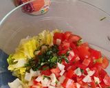 Foto del paso 2 de la receta: Ensalada de pasta y granos rojos