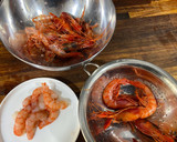 Foto del paso 3 de la receta: Pasta con salsa de gamba roja