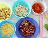Foto langkah ke 1 dari resep Sambel goreng ati rempela tahu tempe kentang.