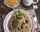 Foto langkah ke 3 dari resep Nasi Goreng Jamur Shitake.
