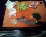 A picture of step 2 of Beef and bacon roll ups "rouladen".