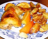 Narancsos - mézes csirkecombok recept fázis 11 fotója