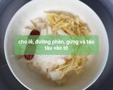Hình bước làm 1 của món Lê chưng đường phèn