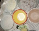 A picture of step 1 of Coconut BurfiL.
