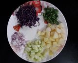 A picture of step 1 of Potato Yogurt Salad.