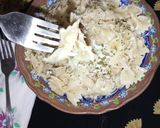 A picture of step 10 of White sauce pasta.