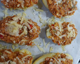 Foto del paso 9 de la receta: Patata rellena de Burritos, salsa BBQ, albahaca