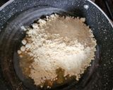 A picture of step 1 of Besan ladoo.