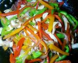 A picture of step 2 of Shredded Chicken Stir fry.