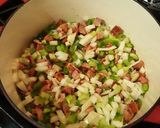 A picture of step 5 of Jambalaya.