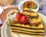 Foto langkah ke 3 dari resep Lapis legit mocca.