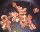 A picture of step 3 of White fried rice.