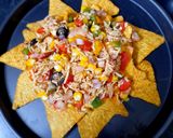 A picture of step 6 of Cheesy loaded vegetable Nachos.
