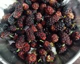 A picture of step 1 of Mulberry Smoothie.