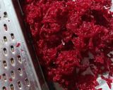 A picture of step 1 of Beetroot Pulao.