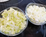 Foto del paso 1 de la receta: Tortilla de Merluza con Piquillos
