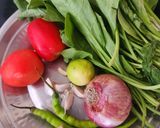 A picture of step 1 of Double Tadka Lasooni Palak Yellow Moongdal - Dhaba-Style.
