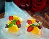 Hình bước làm 3 của món Panna cotta trái cây