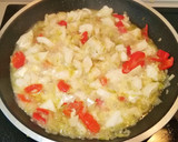 Foto del paso 12 de la receta: Tortilla de bacalao con pimiento rojo y alcachofas
