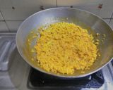 A picture of step 3 of Sukhi Moong dal and kadhi (Gujarati).