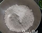 A picture of step 1 of Khapli or Emmer Wheat flour Flatbread.