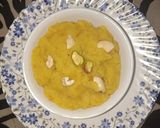 A picture of step 3 of Moong dall ka halwa.