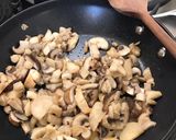 A picture of step 2 of Wild mushrooms and cream pasta.