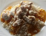 Foto del paso 4 de la receta Arroz con crema de calabaza y pollo 🍛 de aprovechamiento