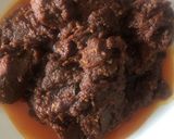 Foto langkah ke 4 dari resep Rendang Daging Sapi Bumbu Instan Bamboe.