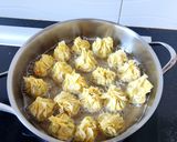 Hình bước làm 4 của món Hoành thánh chay