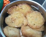 A picture of step 1 of Dahi bara chaat.