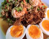 รูปขั้นตอนการทำที่ 9 ของ ยำถั่วพูกุ้งสด