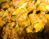 A picture of step 2 of Mutton roast.