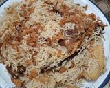 A picture of step 12 of Beef pulao with methi ark -e- gulaab😋.
