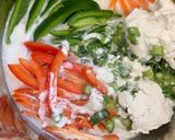 A picture of step 1 of Thai one- pot- pasta.