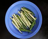 A picture of step 1 of Crispy Ladies Finger / Kurkuri Bhindi.