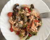 Foto del paso 7 de la receta: Escalopines de salmón al horno con verduras