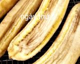 Hình bước làm 3 của món Chuối sấy điều hoà 😬😬😬
