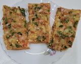A picture of step 3 of Potato cheese open sandwich.