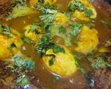 A picture of step 4 of Egg masala curry.
