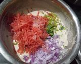 A picture of step 3 of Ramdana (Rajgira) dosa.