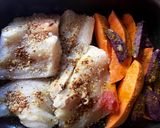 Foto del paso 1 de la receta Merluza al horno con mostaza y sésamo