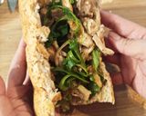 Hình bước làm 5 của món Bánh Mì Thịt Gà Xé dễ ợt/ Easy Chicken Banh Mi