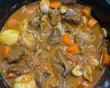 A picture of step 7 of Stifado.
