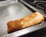 A picture of step 3 of Cinnamon and cream cheese roll ups.