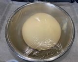 A picture of step 4 of Easter bunny milk rolls with red bean.