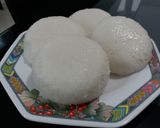 A picture of step 5 of Goan Sannas (Goan Steamed Rice Cakes).