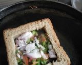 A picture of step 5 of Veg matra omlet.