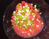 A picture of step 3 of Raw Tomato Salsa.