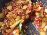 Kerang hijau saus Padang